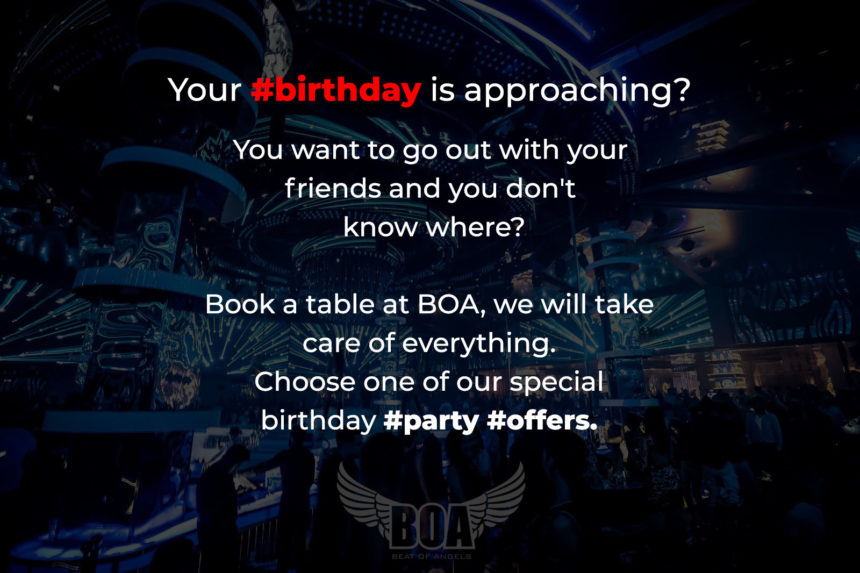Celebrate your Birthday at BOA